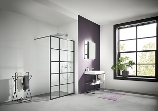 Kermi Dark Edition – czarne i industrialne ścianki prysznicowe